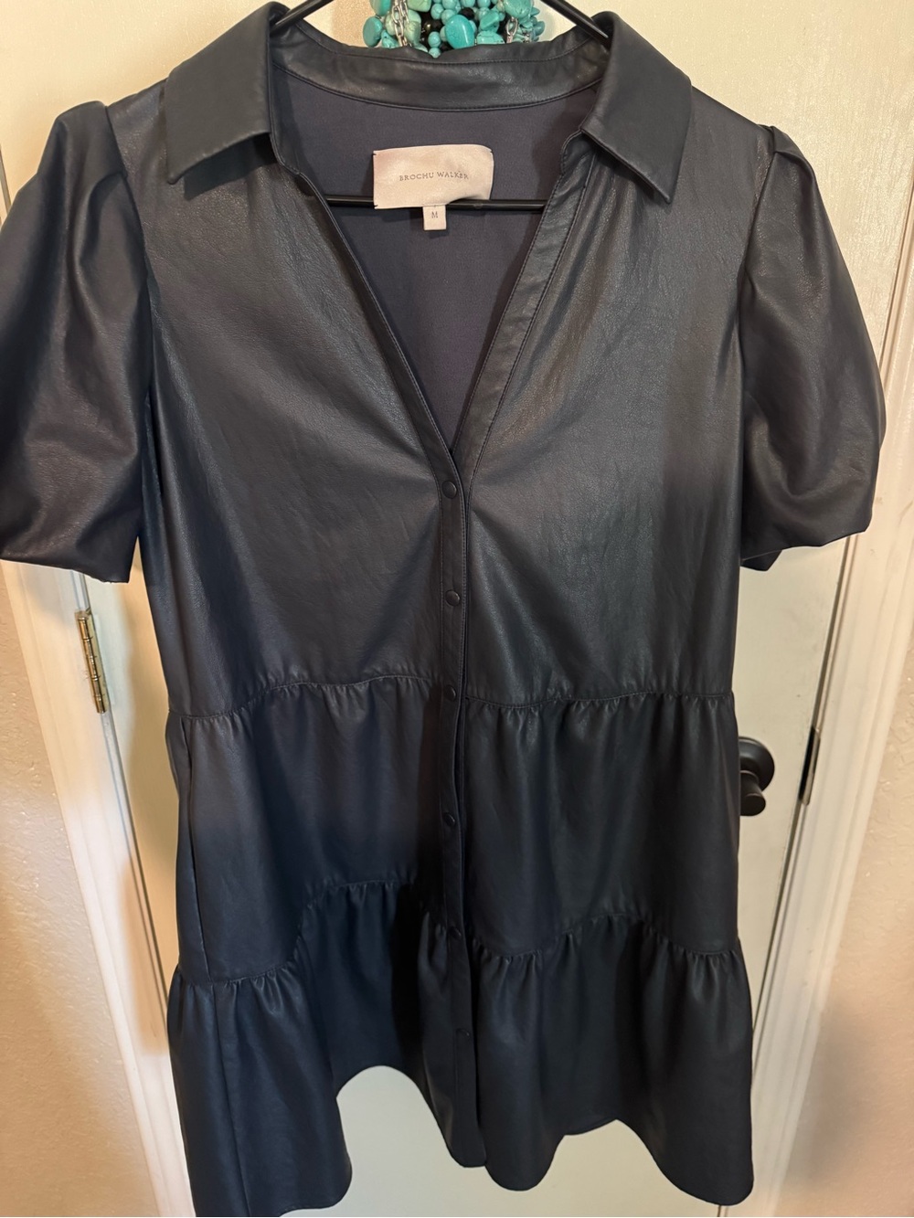 Brochu Walker Black Dress with Branded Neck Label